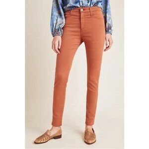 NWT AG Adriano Goldschmeid Farrah Hi Waist Skinny Ankle Jeans Brick Dust…